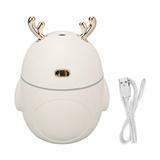 Mini Humidifier with Ambient Light 320ml Auto Off Cool Mist Super Quiet USB Aroma Diffuser for Office Home White YZRC DANYOU