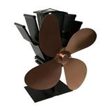 WZHXIN Fans Stove Fans Wood Stove Fans Fireplace Fans Heat-Powered Fans with 4 Blades Clearance Sale Fans for Bedroom Desk Fans Portable Fans Brown5
