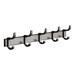 Coat Rack Wall Mounted - 5 Hooks Heavy Duty Stainless Aluminum Metal Coat Hook Rail For Coat Hat Towel Purse Robes Mudroom Bathroom Entryway