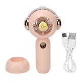 2024 Spray Hand Fan USB Handheld Mist Cooling Outdoor Portable Cartoon Cute Cooler Pink