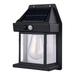 YaChu Solar Outdoor Wall Lights Sunrise And Sunset Motion Sensors LED Exterior Wall Lights Porch Warm White Light Fence And Three Lighting Modes For The Courty