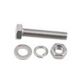 3/8-16x1 (10Sets) Hex Bolts Assortment Kit Nuts and Bolts Assortment Kit Hex Bolt Nuts Bolts and Nuts kit Includes Common SAE Sizes 304 Stainless Steel Fully Threaded Hex Bolt Nut