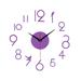 20 Inch Wall Clock Modern Design Round Style Number Acrylic Wall Clock Stickers For DIY Home Living Room Decors