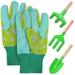 4 Pcs/Set Garden Tools for Kids Outdoor Play Toys Gardening Rakes Kid Garden Tool Equipment Children s Gardening Tool Set Garden Tools Set Pp Oxford Cloth Toddler Child