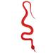 Qumonin TOYANDONA Rubber Snakes Fake Snake Black Snake Toys for Garden Props (Red)