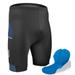 Men s All Day Padded Cycling Shorts | Premiere Long Distance Touring Short | Mesh Pockets | Standard Inseam | X-Large | Navy