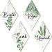 4pcs Elegant Bathroom Decor Hanging Tags and Plaques - Perfect for Home Decor and Organization