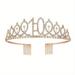 1pc 3th To18th Birthday Crown Crystal Crown Birthday Anniversary Decoration Happy Birthday Party Supplies Birthday Decoration Party Decor Party Supplies