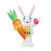 Patching Inflatable Easter Glowing Bunny Carrot LED Lights Outdoor Indoor Decoration Holiday Home Garden Patio Decoration