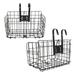 Folding Rear Bike Basket Wire Mesh Fold Up Detchable Front Rear Hanging Bike Basket Bicycle Bag Cargo Rack for Mountain Bike