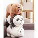 Creative 3 Pack Bear Panda White Bear Plush Toy - 12 Inches Plushie Stuffed Animal - Hug and Cuddle with Squishy Fabric and Stuffing - Cute Bear Panda White Bear Present Gift for Boys Girls