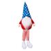 JKLOP Gifts for Women Independence Day Ornament Striped Five Pointed Star Hanging Leg Doll American Dwarf Ornament Independence Day Dwarf Gift Home Decor A