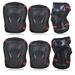 6Pcs/Set Roller Skating Protector Elbow Knee Pads Wrist Guard Kids Adults Riding Skateboard BMX Bicycle Sports Protective Gear