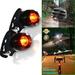 Uhuya 2 Pack Bike Bicycle Red LED Rear Light 3 modes Tail Lamp Black Black