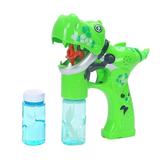 Jhomerit Bable Toy 120Ml Dinosaur Bubble Machine Toys Bubble Machine Bubble Stick Light Music Bubble Stick Summer Electric Fire Extinguisher Automatic Bubble Blowing Toys (Green)