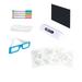 Pad Deluxe Light Up LED Drawing Tablet With Extras Includes Wipe Board Cloth 3D Glasses Pattem Paper LED Lamp Holdte Transparent Drawing Board Erasable Type Fluorescent Plate Pen Alphabet Board