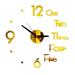 Baofu DIY Wall Clock 3D Mirror Surface Sticker Home Office Decor Clock for Home Decor