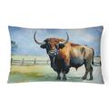 American Bison Throw Pillow 12 in x 16 in