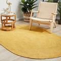 Kh Handloom Handmade Hand Braided Natural Jute Oval Shape Floor Area Rug Floor Carpet Rug 2 X 3 Feet