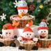 Travelwant Candy Basket Christmas Desktop Decoration Children Candy Basket Christmas Decoration Candy Box Ornament Large Gingerbread Man