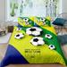 Soccer Comforter Cover Set Watercolor Tie-dye Duvet Cover for Kid Teen Boys Girls Room Decor Sports Game Quilted Duvet Cover Colorful Graffiti Hip Hop 1 Quilt Cover with 2 Pillowcases