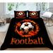 Soccer Comforter Cover Set Watercolor Tie-dye Duvet Cover for Kid Teen Boys Girls Room Decor Sports Game Quilted Duvet Cover Colorful Graffiti Hip Hop 1 Quilt Cover with 2 Pillowcases