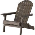 Christopher Home Milan Outdoor Rustic Acacia Wood Folding Adirondack Chair Gray