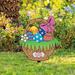 Fsthmty Garden Stakes Easter Garden Decorations Easter Egg Gnome Rabbit Ground Insert Decoration Acrylic Hollow Animal Figurines Yard Insert