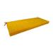 Pillow Perfect Outdoor/Indoor Splash Egg Yolk Yellow Polyester Bench Cushion