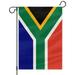 South Africa Garden Flag South African National Flag 12x18 inch Double Sided Burlap for House Indoor Outdoor Decor