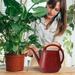 Plant Watering Can Watering Can 1 Gallon Long Spout Watering Can Flower Patterns Indoor Watering Can with Comfortable Handle Plastic Watering Can Watering Can Indoor Plant Watering Can