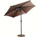 9FT Patio Umbrella Outdoor Table Umbrella Adjustable Tilt and Crank Sun Umbrellas