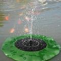 Kinaerty Solar Fountain Lotus Leaf-Shaped Solar Water Fountain Solar Floating Water Fountain Pump for Water Garden & Pond Pumps Automatic Fountain Pump for Decor