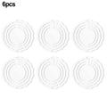 CPAN 6 Pack 3 Inch Blanks 3D Wind Spinners for Indoor Outdoor Garden Decoration