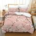 Modern Bedroom Decor Home Bedclothes Sakura Printed Duvet Cover Pillowcase Bedding Set California King (98 x104 )