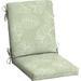 Outdoor Dining Chair Cushion 20 X 20 Water Repellent Fade Resistant 20 X 20 Coastal Green Leaf