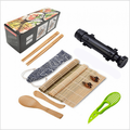 Complete Sushi Making Kit 2 Bamboo Mats Black Professional Sushi Bazooka Rice Roller 2 Pairs of Chopsticks Avocado Slicer 2 Paddle Spreader - Perfect for Rolling Beginners DIY Sushi at Home