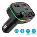 Car Bluetooth Fm Transmitter Mp3 Player Handsfree Kit Dual Usb Adapter Pd20w Fast Charger B2 Led Backlight