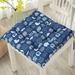 JeashCHAT Chair Cushion Seat Cushion for Home Office Kitchen Dining Room Outdoor Garden Patio Furniture Chair Pad with Ties Square 16 x 16