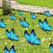 Fsthmty Garden Stakes Butterfly Acrylic Outdoor Garden Ground Insert Garden Garden Decoration Insert Card