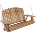 PS50 Adirondack Outdoor Swing | 4-Ft Cedar Porch Swing | Unmatched Craftsmanship Durable Garden Swing | Spacious Seat Compatible With A-Frame And Pergola Arbor | 52X2435