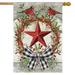 Barn Star Welcome Fall Garden Flag Berry Wreath Sunflower Double Sided House Flags for Outdoor Patio Lawn Yard Decoration Flag