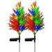 Gbayxj Garden Lamps Christmas Decorations Outside Solar Christmas Tree Garden Stake Lights Outdoor Multi Color Solar Christmas Tree Lights For Outside Christmas Yard Holida