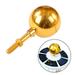 suyin 1Pc Outdoor Flagpole Ball Topper Ornament 3Inch Gold Anodized Aluminum Finish