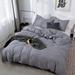 Nordic Solid Color Sanding Duvet Cover 220x240 Single Double Queen King Simple Bedding Set Pillowcase Bedclothes (No Bed Sheet)