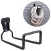 Yonrjhukm Heavy Duty Hose Hanger Garden Hose Storage Black Water Hose Holders for Outside Wall Mount Garden Hose Reel Hose Stand for Garden Hose