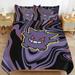 3 Piece Gengar Duvet Cover Bedding Set Teen Comforter Cover Set Super Soft 3D Duvet Cover with Pillowcase 90 x90