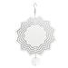 Wind Chime White Simple Delicate Decorative Weather Resistance Ornament for Lamp Tree Wall Lotus Pattern TARTIKAILY