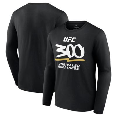 UFC 300 Logo Langarm-T-Shirt – Schwarz – Herren Image