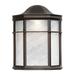 Lancaster 1-Light Antique Bronze Outdoor Wall Light with White Acrylic Panel - Antique Bronze
